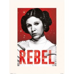 Poster Star Wars Leia Rebel