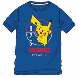 T-shirt Pikachu bleu en...