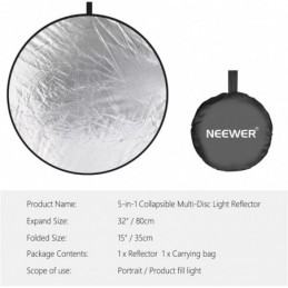 NEEWER 32in/80cm Réflecteur...