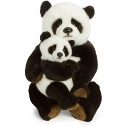 Peluche Maman Panda et Bébé...