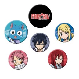 Fairy Tail Lot de badges...