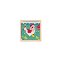 Puzzle en bois Poulette...