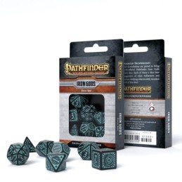 Set de dés Runiques Rouge-noir