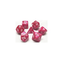 lot de 7 Dés  Rose Rouge...